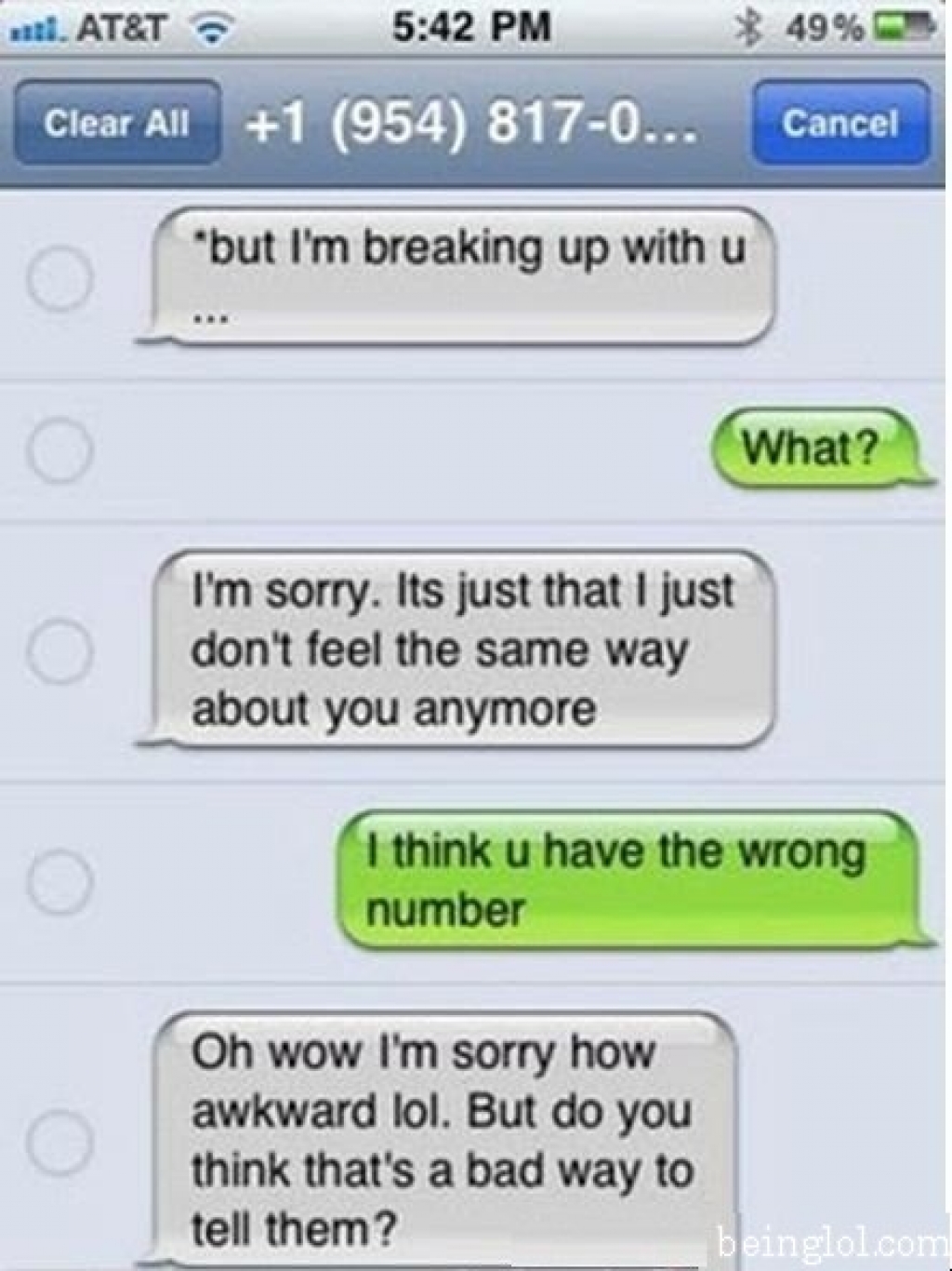Sad text sms