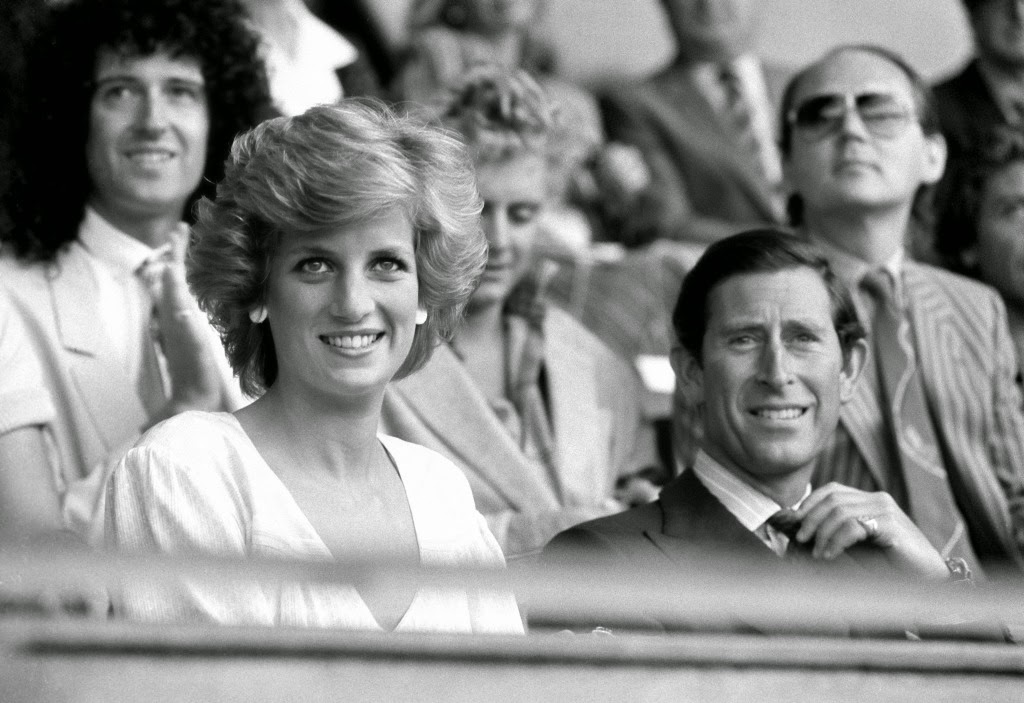 5. Princess Diana and Prince Charles attend Live Aid in 1985
