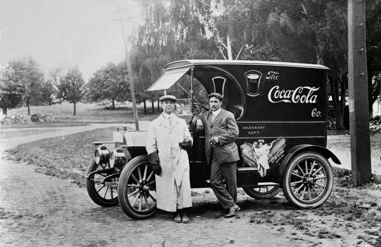 7. Coca-Cola delivery truck, 1910.
