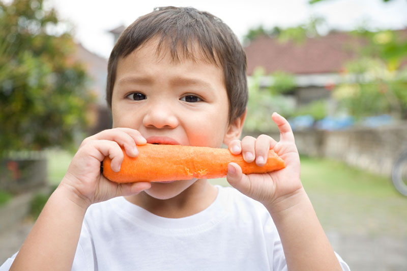 9. Eating carrots will help you see better.