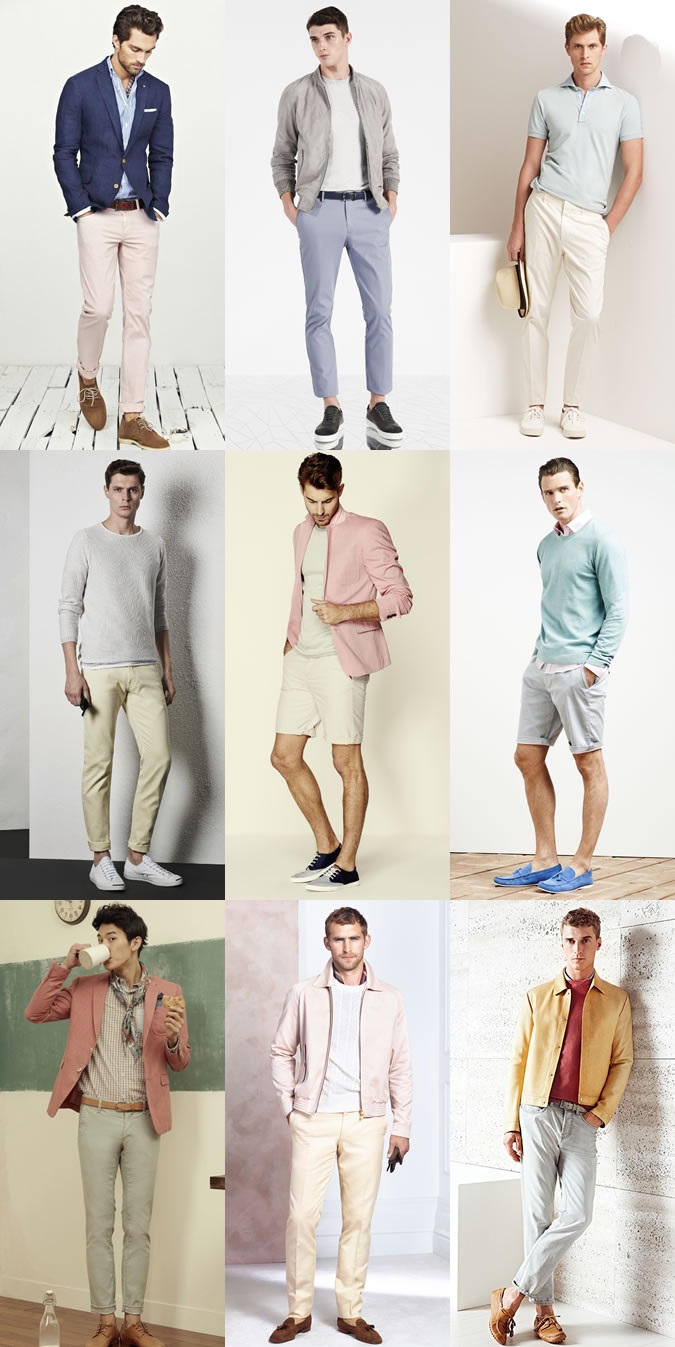 4. Pastel tees, vests and shorts