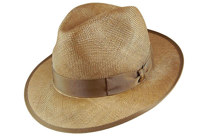 5. Borsalino Sisal Straw Fedora Hat