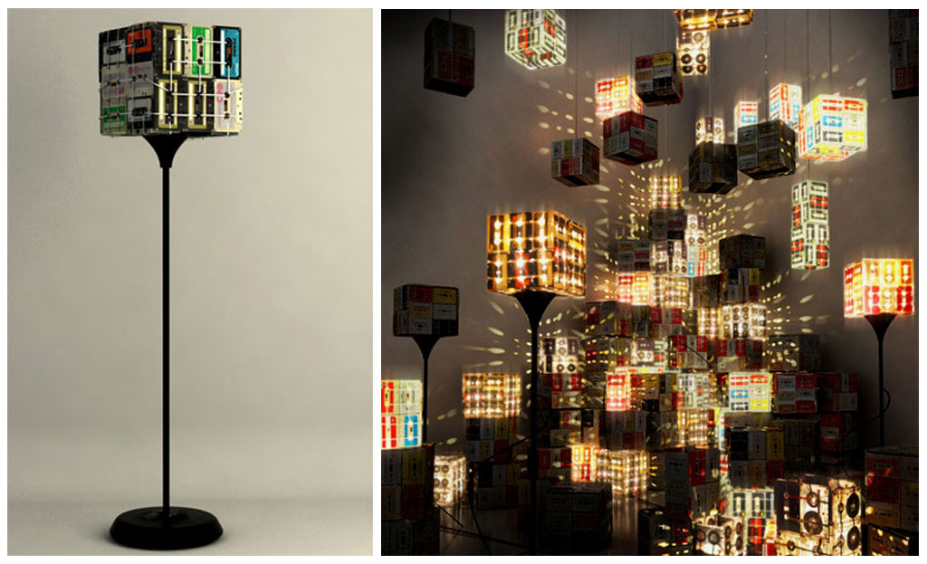 Cassette tape lamp