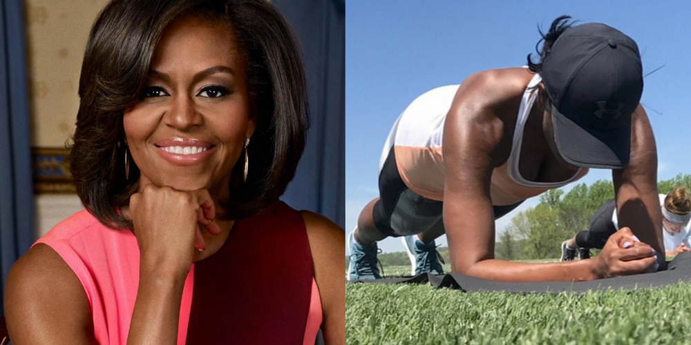 Michelle Obama Shows Off Her Toned Physique As She Hosts A Weekend Bootcamp