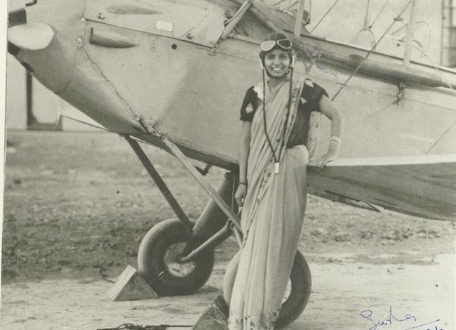 13. Sarla Thakral, the first Indian woman with a pilot license