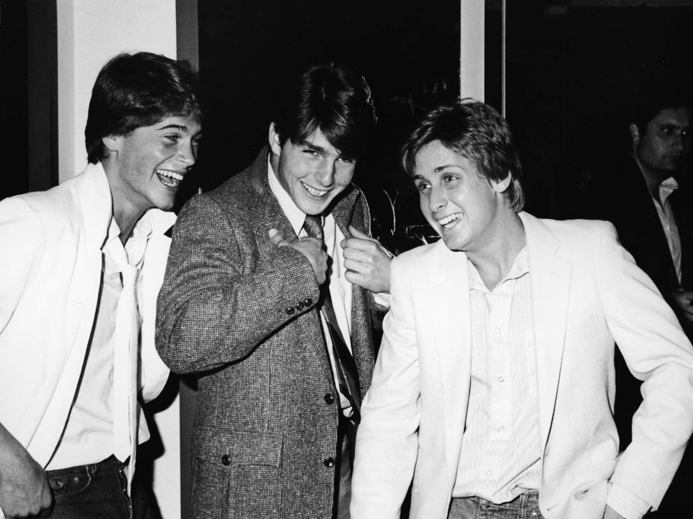 10. Rob Lowe, Emilio Estevez, and Tom Cruise