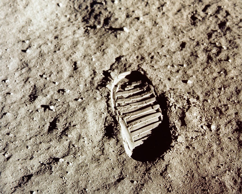 1. Footprint on the moon - 1969