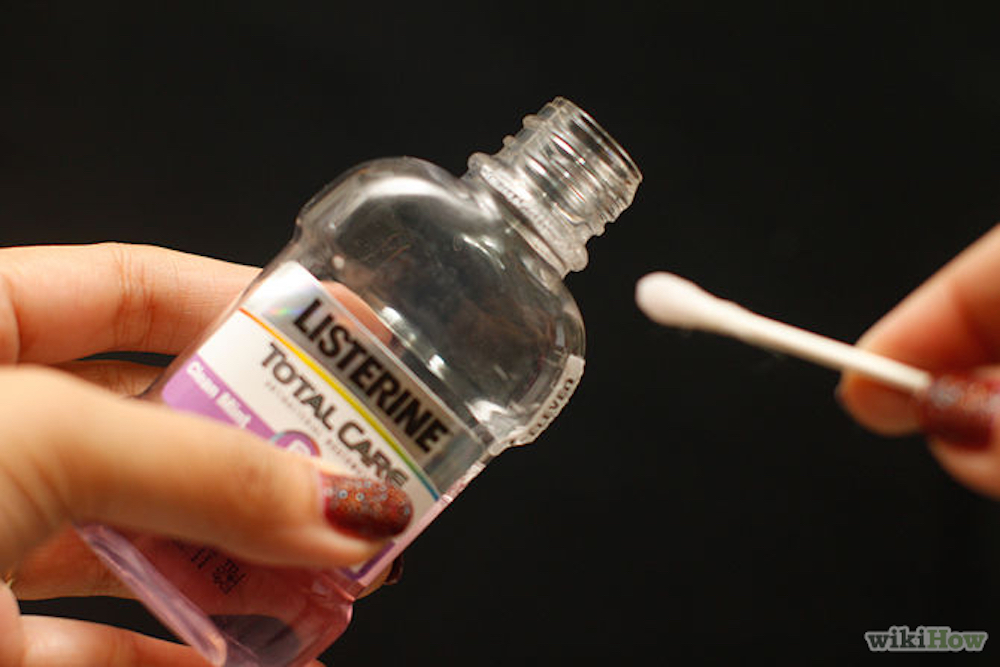 17. Minimize pimples with Listerine!