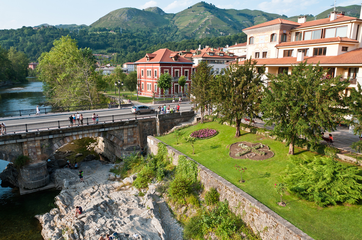 Cangas De Onis, northwestern region of Asturias, Spain.