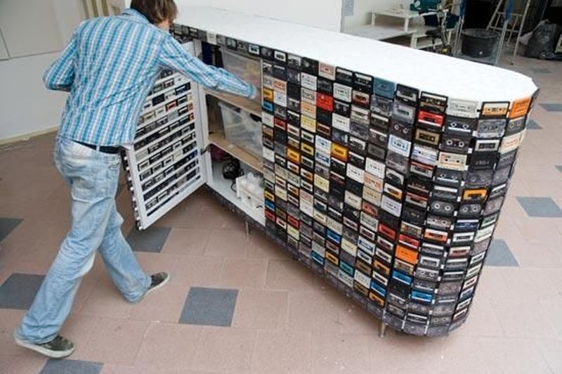 Cassette tape room dividers